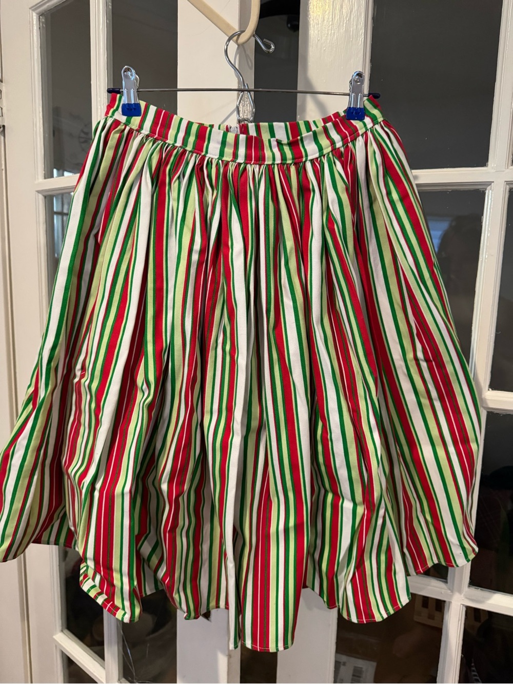 Vintage inspired stripped print skirt